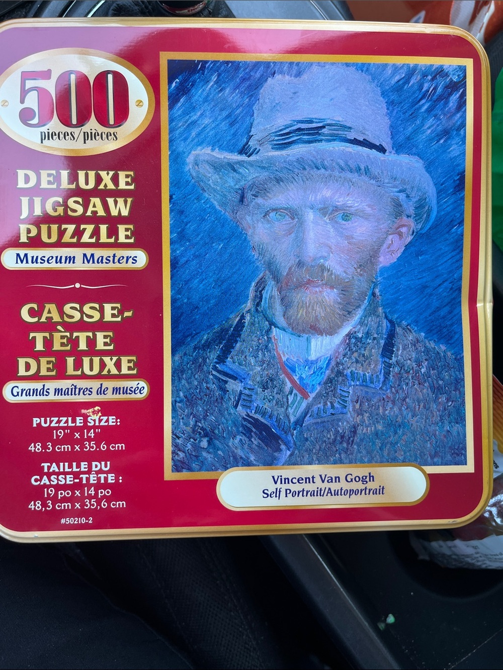 Deluxe Jigsaw Puzzle - Blue Vincent Van Gogh Self Portrait (500 Pieces)